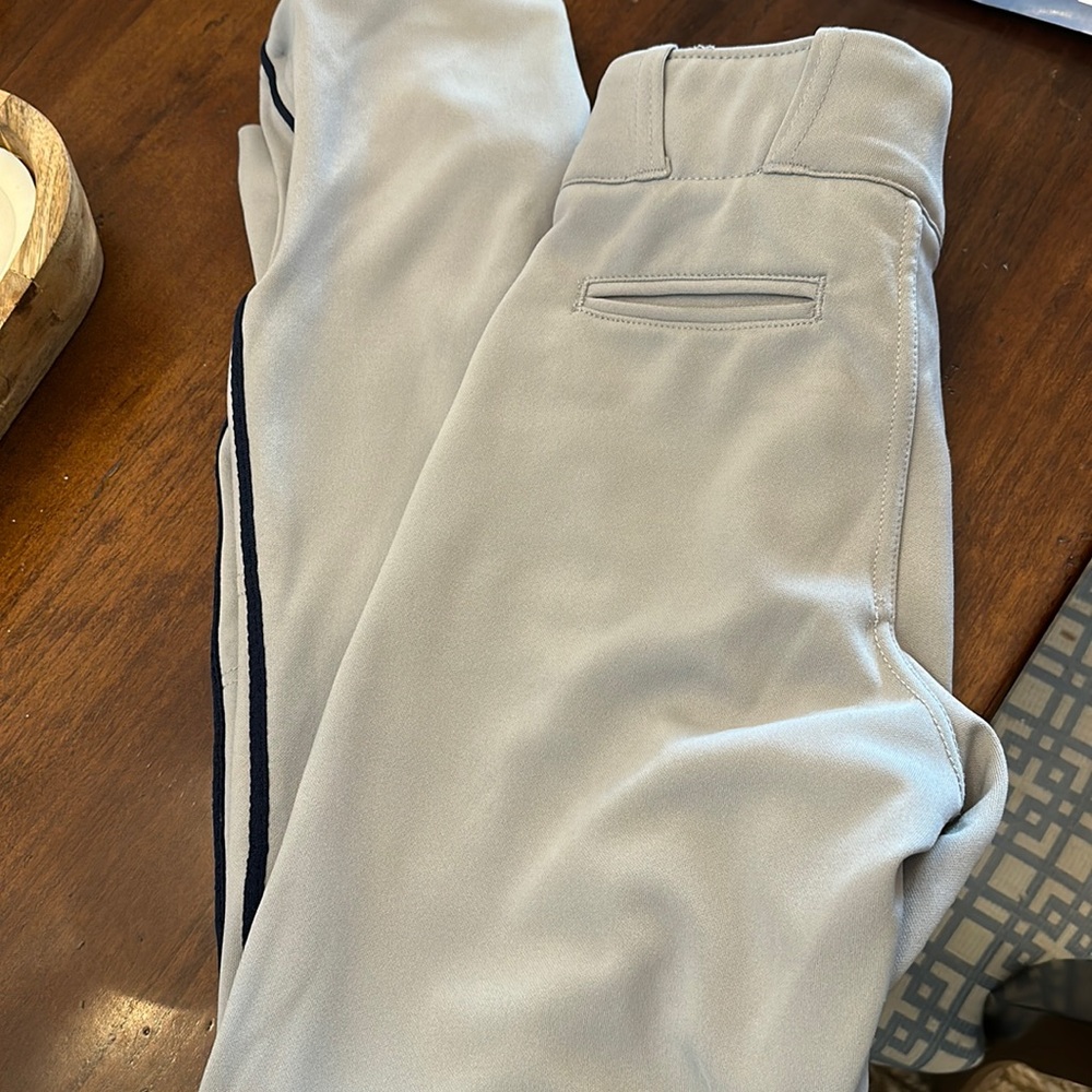 Champro pants -grey-blue piping size YM